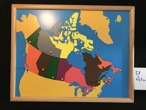Puzzlekarte Kanada (57x45.5cm)