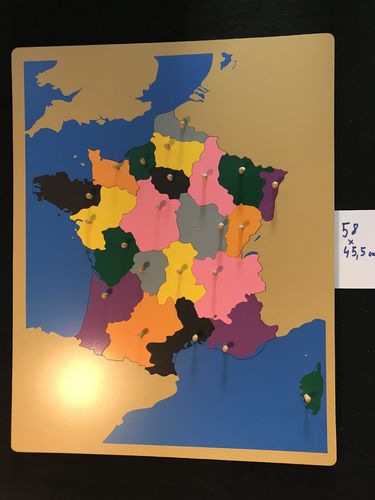 Puzzlekarte  Frankreich