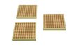 45 Wooden squares 8x8x 0,8 cm