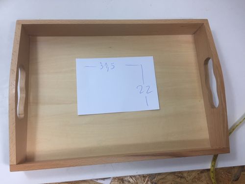 3 wooden trays 32x19